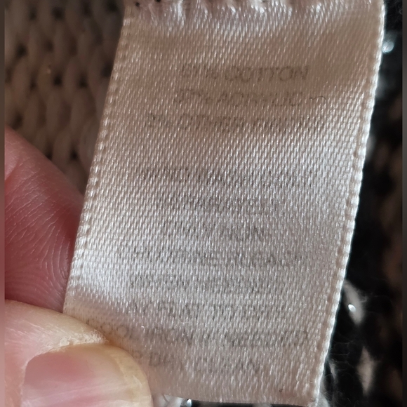 White House Black Market XL Cowl Neck Striped Sweater Black White Knit Top - Picture 6 of 6